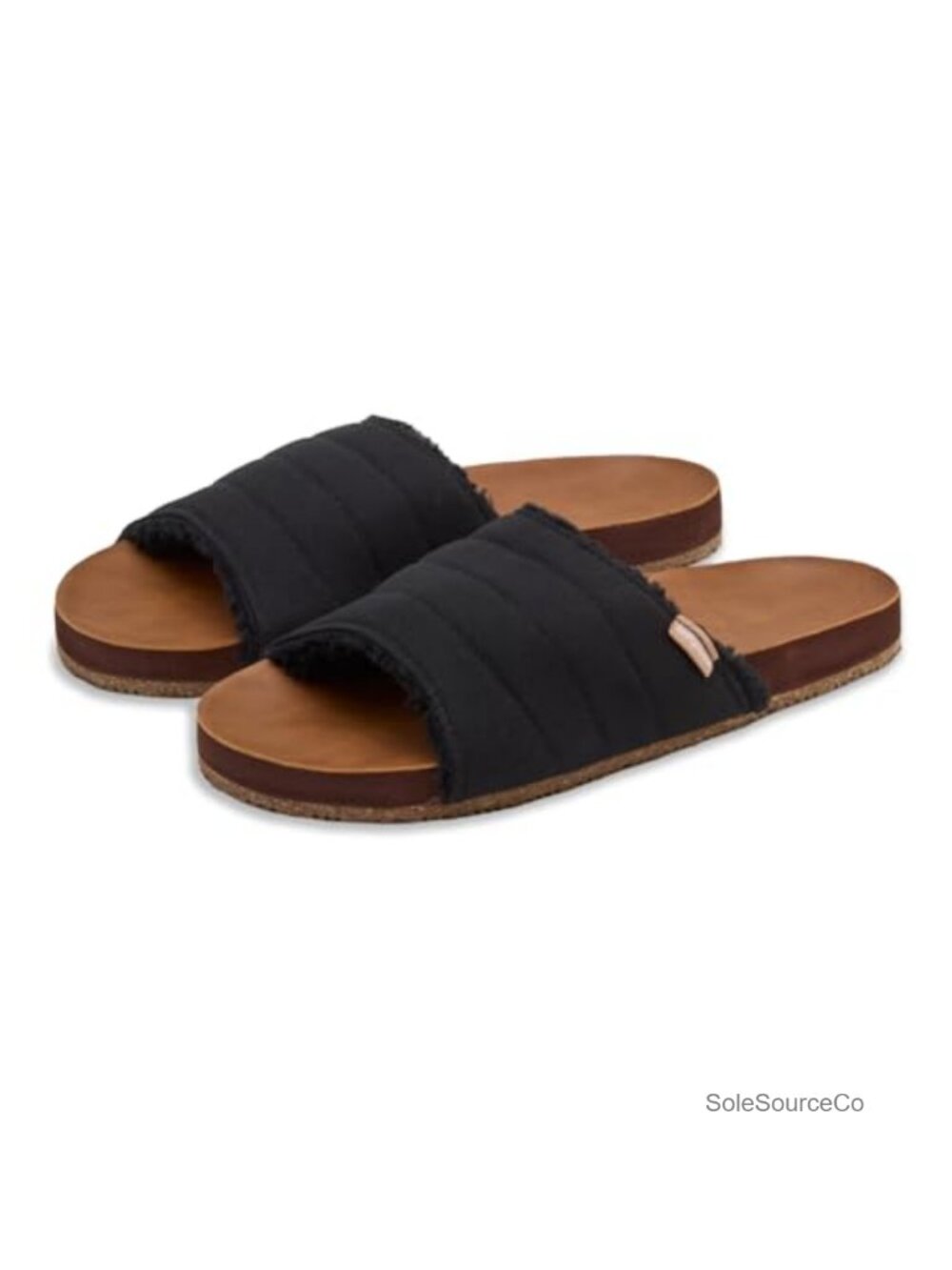 Quilted Sherpa-Lined Mule Slippers Indoor Outdoor Yoga Mat Cushion